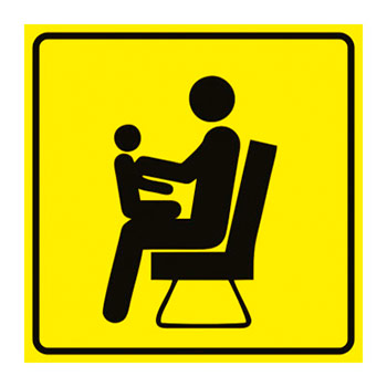 Тактильная пиктограмма «Место для инвалидов, пожилых, людей с детьми», ДС38